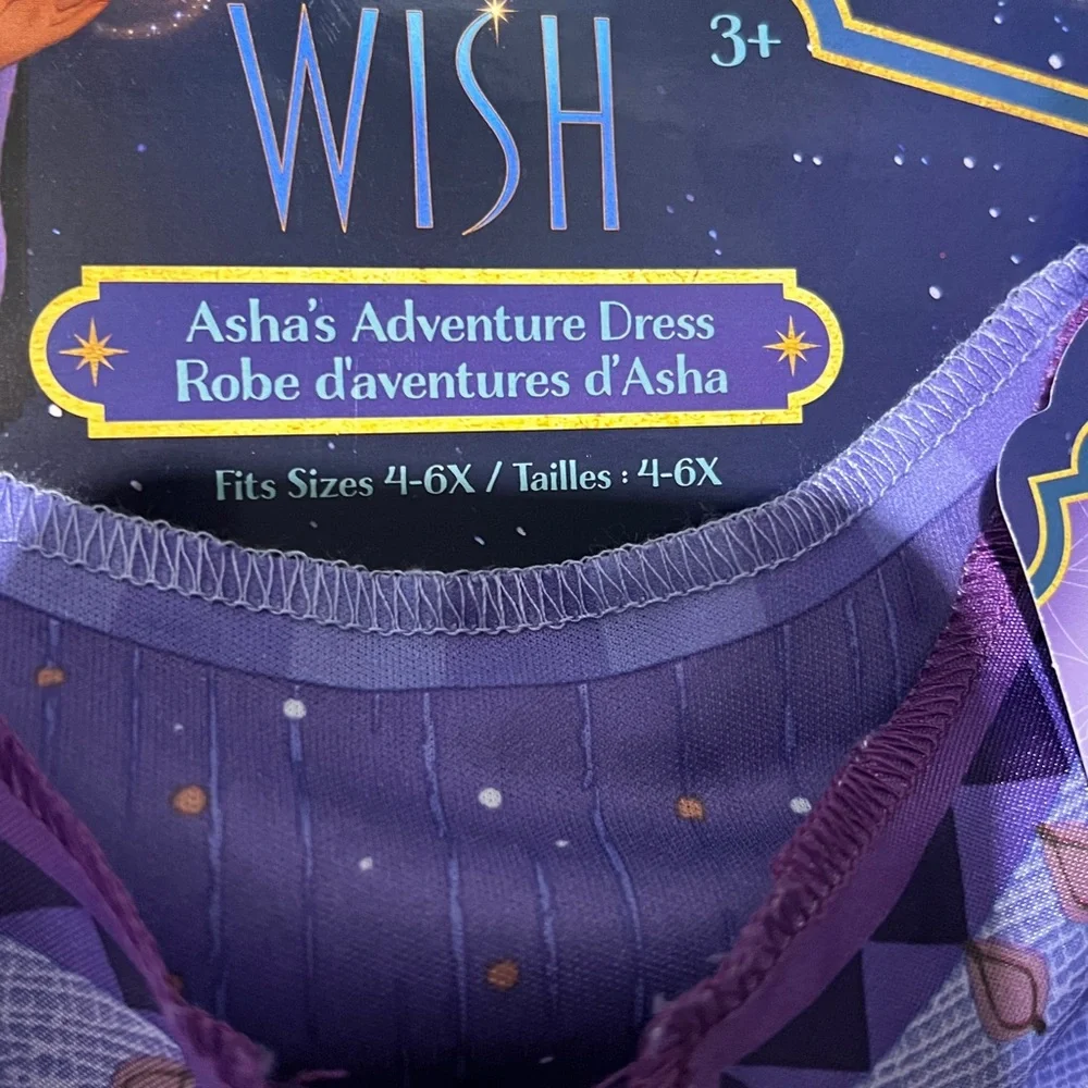 Disney Wish Asha's Adventure Costume Dress - Purple